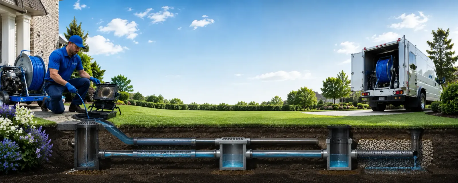 Outdoor drain cleaning information for Lovilia, IA